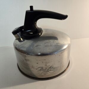 Revere Ware Vintage 1801 Copper Bottom‎ 1.5 Qt. Whistling Tea Kettle Pot 898-C